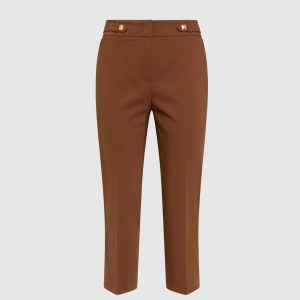 LAURA Studded Cotton-Blend Capris