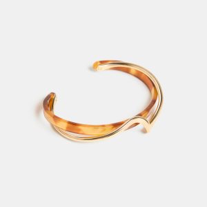 Laura Resin & Metal Cuff Bracelet