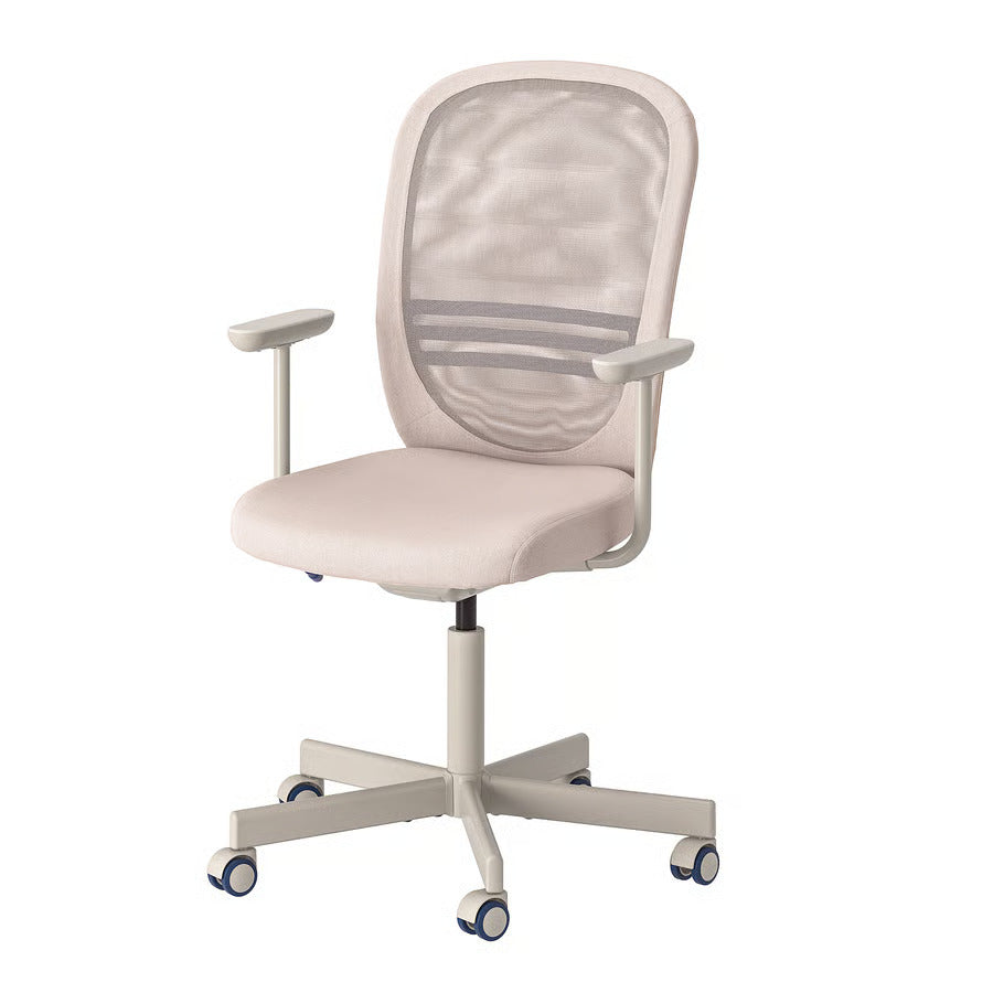 Ikea FLINTAN Office chair with armrests, beige