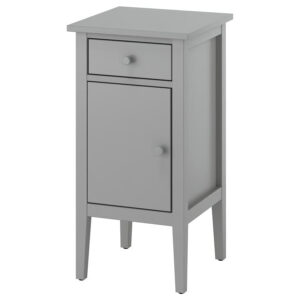 IKEA GULLABERG Nightstand, with 1 drawer with door/gray, 15x15 3/4x29 1/2 "