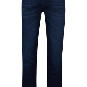 Boss Regular-fit jeans in dark-blue comfort-stretch denim