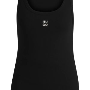 HUGO Tank top with stacked logo