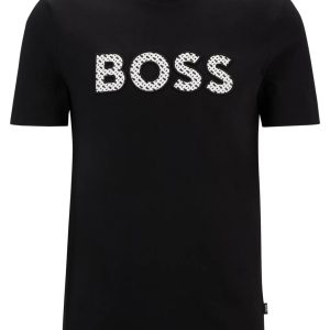 BOSS COTTON-JERSEY T-SHIRT WITH LOGO DETAIL