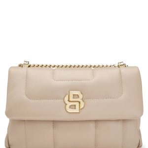 BOSS QUILTED SHOULDER BAG WITH DOUBLE B MONOGRAM HARDWARE