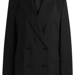 BOSS OVERSIZE-FIT DOUBLE-BREASTED BLAZER IN VIRGIN WOOL