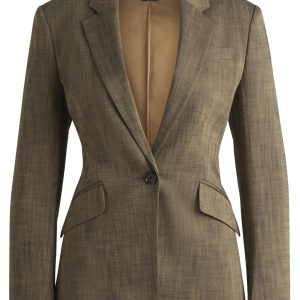 BOSS SLIM-FIT BLAZER IN MELANGE SHARKSKIN FABRIC