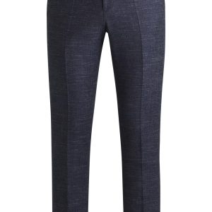 Boss Slim-fit trousers in patterned wool