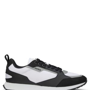 Hugo Mixed-material trainers with branded accents