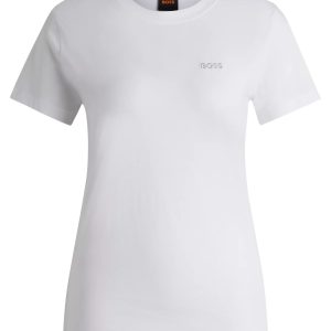 BOSS Cotton-jersey T-shirt with script logo