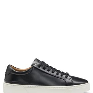 Boss Gary leather low-top trainers with branded lace loop