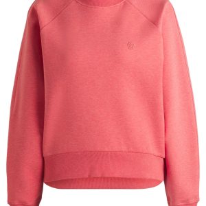 BOSS MELANGE SWEATSHIRT WITH DOUBLE B MONOGRAM