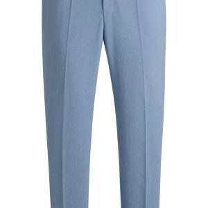 Hugo Slim-fit trousers in melange wrinkle-resistant fabric