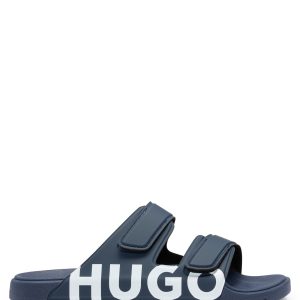 Hugo Logo sandals with double touch-closure straps