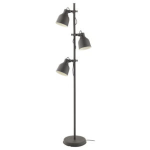 IKEA HEKTAR Floor lamp with 3-spotlights, dark gray