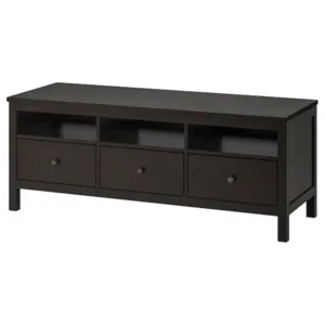 IKEA HEMNES TV unit, black-brown, 58 1/4x18 1/2x22 1/2 "