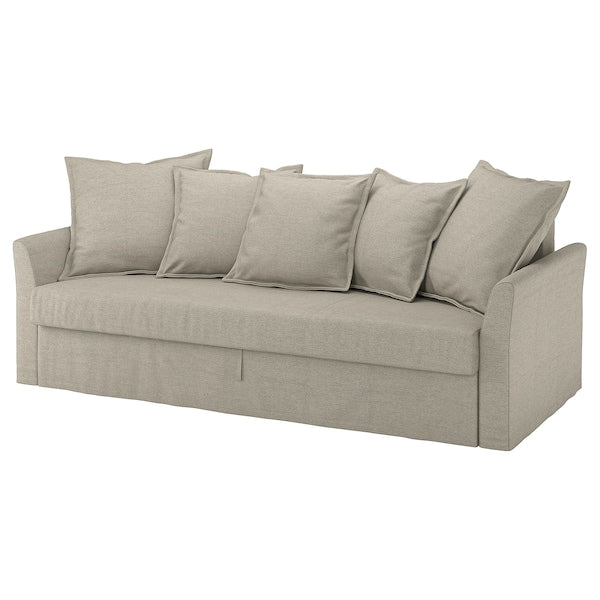IKEA HOLMSUND 3-seat sleeper sofa, Borgunda beige