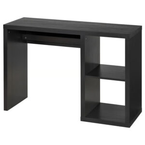 IKEA KALLAX Desk, black-brown, 43 3/4x15 3/8 "