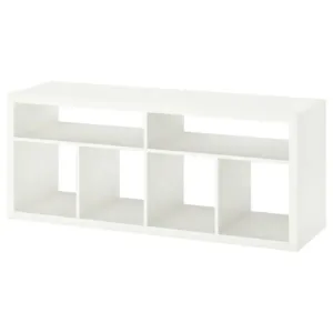 IKEA KALLAX TV unit, white, 57 3/4x23 1/2 "
