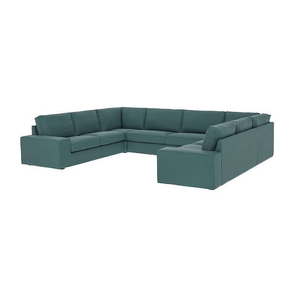 IKEA KIVIK Sectional, 6-seat, Kelinge gray-turquoise