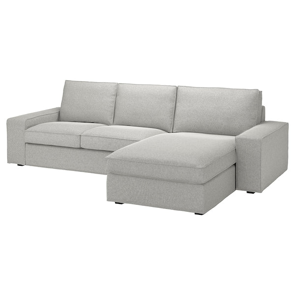 IKEA KIVIK Sofa with chaise, Tallmyra white/black