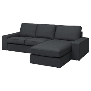 IKEA KIVIK Sofa with chaise, Tresund anthracite