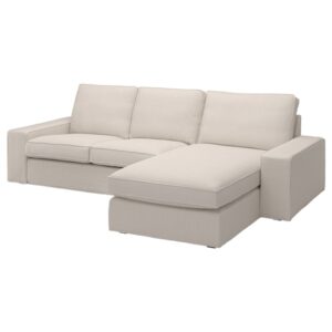 IKEA KIVIK Sofa with chaise, Tresund light beige
