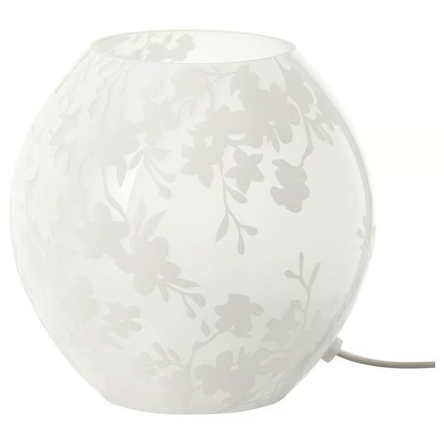 IKEA KNUBBIG Table lamp, cherry-blossoms white, 7 "