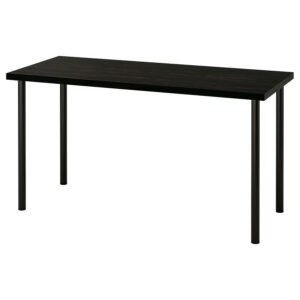 IKEA LAGKAPTEN / ADILS Desk, black-brown/black, 55 1/8x23 5/8 "