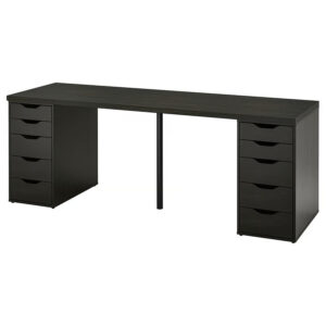 IKEA LAGKAPTEN / ALEX Desk, black-brown/black, 78 3/4x23 5/8 "