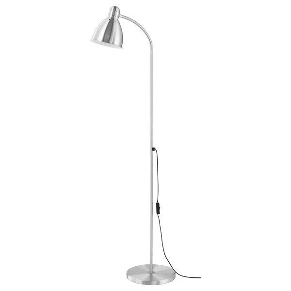 IKEA LERSTA Floor/reading lamp, aluminum chrome effect