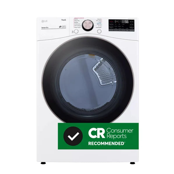 LG DLEX4000W 7.4 cu. ft. Large Capacity Front Load Electric Dryer - White