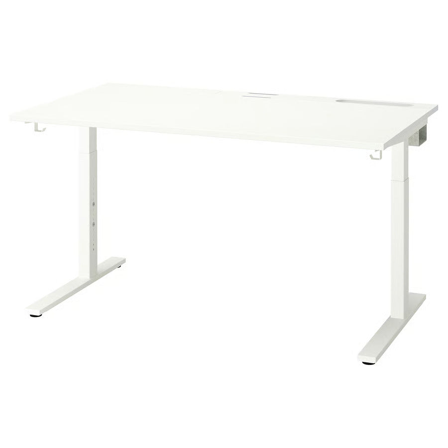 IKEA MITTZON Desk, white, 55 1/8x31 1/2 "