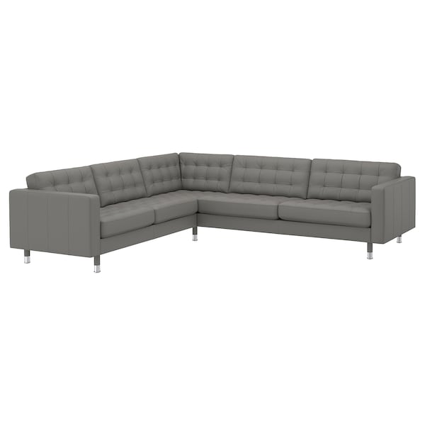 IKEA MORABO Sectional, 5-seat corner, Grann/Bomstad gray-green/metal
