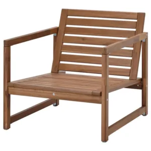 IKEA NÄMMARÖ Lounge chair, outdoor, light brown stained