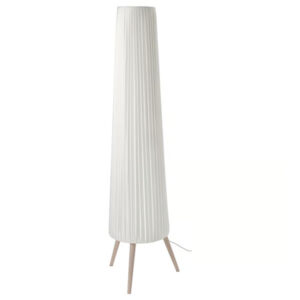 IKEA ÖKENSAND Floor lamp, beech/white