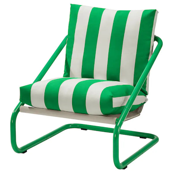 IKEA ÖNNESTAD Armchair, Radbyn white/green