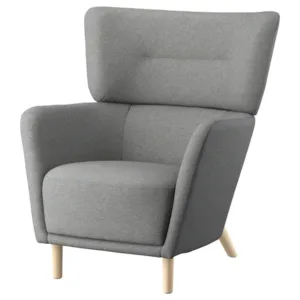 IKEA OSKARSHAMN Wing chair, Tibbleby beige/gray