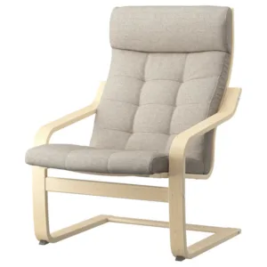 IKEA POÄNG Armchair, birch veneer/Gunnared beige