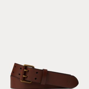 Ralph Lauren Double-Prong Leather Belt