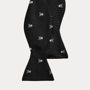 Ralph Lauren Skull-and-Bones Silk Bow Tie