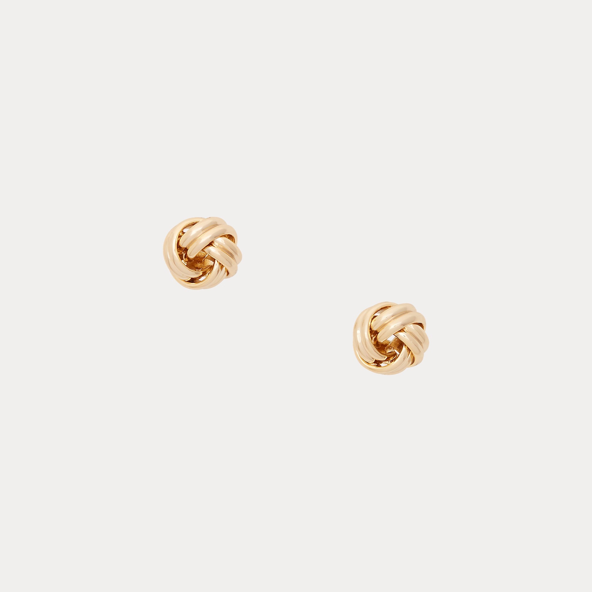 Ralph Lauren Brass Knot Stud Earrings
