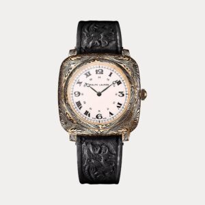 Ralph Lauren Cushion 42 MM Engraved Rose Gold Watch