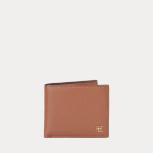 Ralph Lauren Metal-Plaque Calfskin Wallet