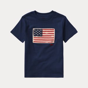 Ralph Lauren Flag Cotton Jersey Tee