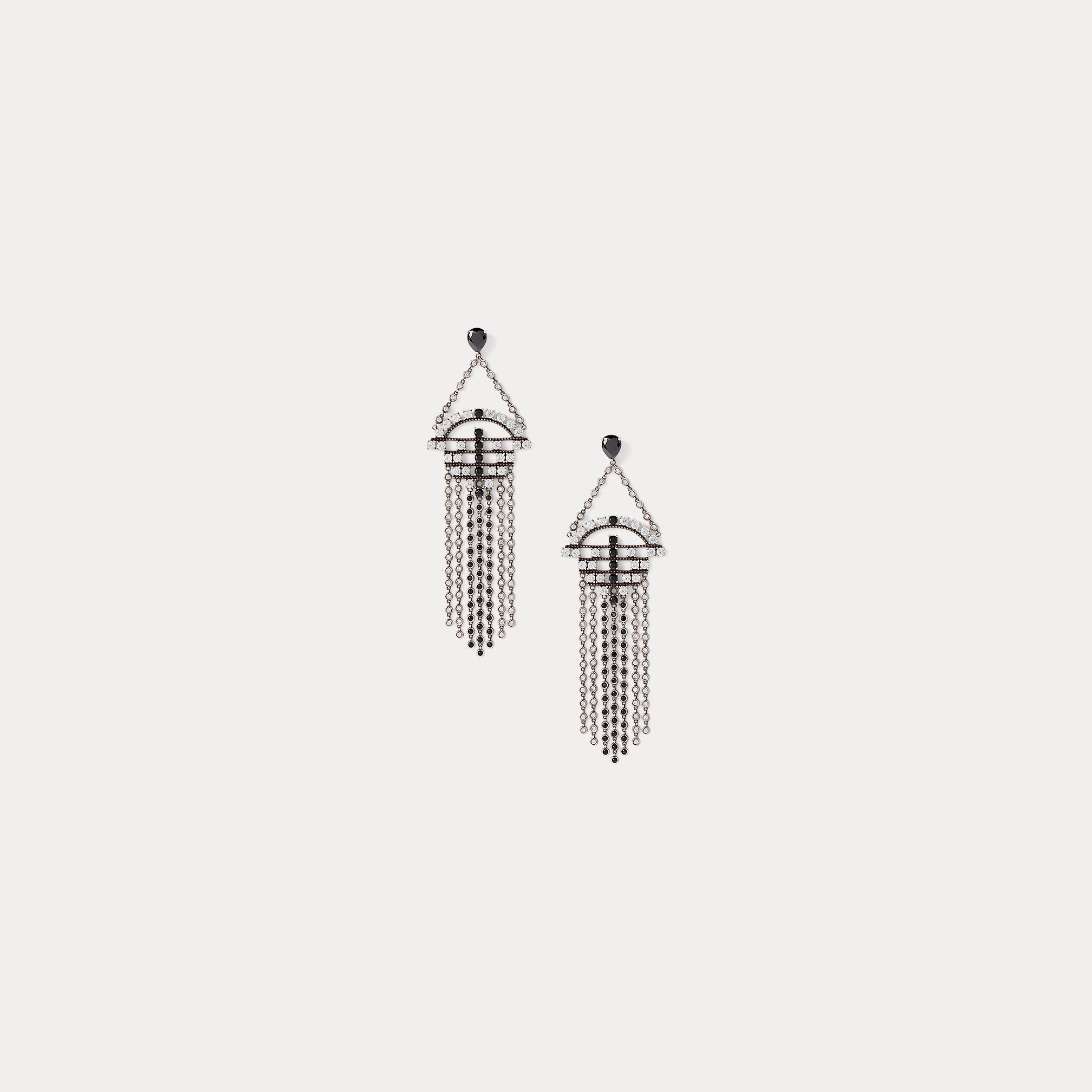 Ralph Lauren Art Deco Fringe Earrings