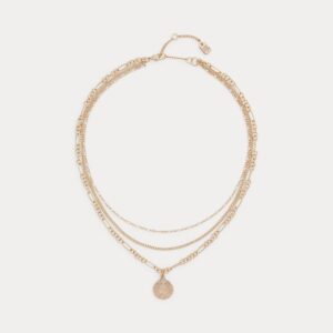 Ralph Lauren Layered Gold-Tone Logo Pendant Necklace