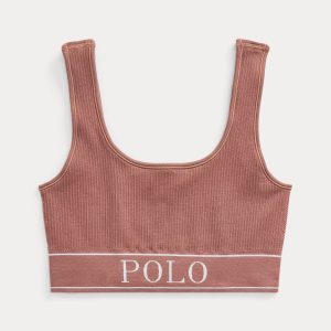 Ralph Lauren Seamless Cropped Scoopneck Tank