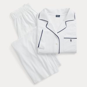 Ralph Lauren Long-Sleeve Jersey Pajama Set