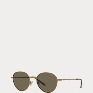 Ralph Lauren Retro Round Metal Sunglasses