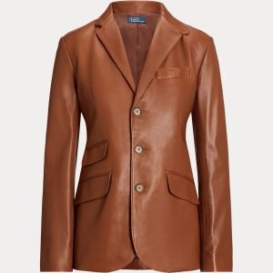 Ralph Lauren Lambskin Hacking Blazer